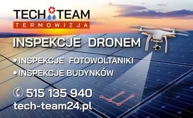 Termowizja budynków, usługi dronem, termowizja fotowoltaiki.