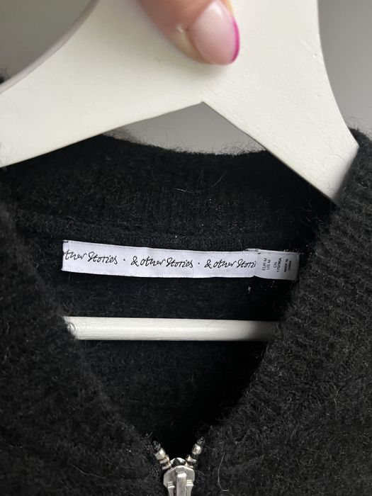 & other stories sweter na suwak moger wełna