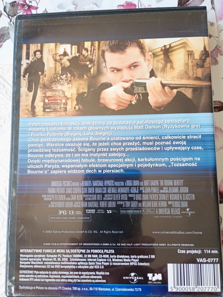 Film VCD Tożsamość Bournea Mat Damon