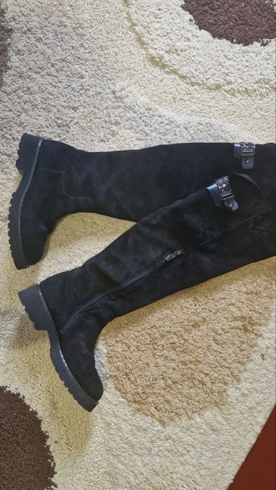 Сапоги замшевые зима 38