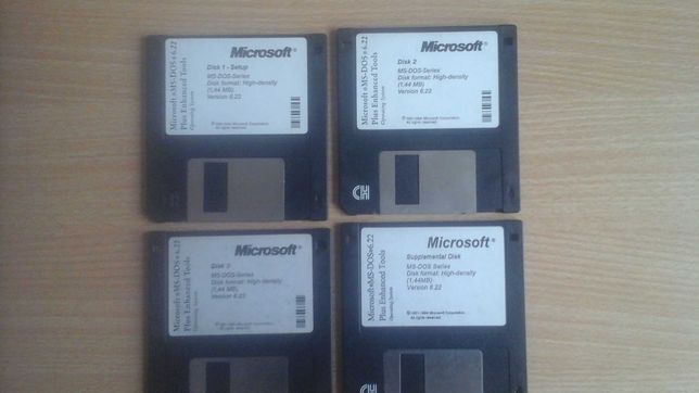 Retro Dyskietki z  MS-DOS 6.22 z lat 90
