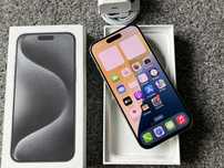 iPhone 15 Pro 256GB Titanium Grey Szary Bateria 100% Gwarancja FV23%