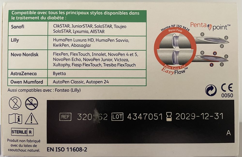 BD Micro-Fine Ultra™ PRO 32G 4 мм, 100 шт. – нові голки для інсуліну