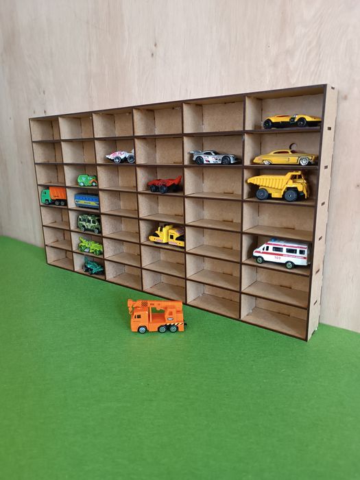 Настінний гараж Полка для машинок Хотвилс настенная Фура Hot wheels