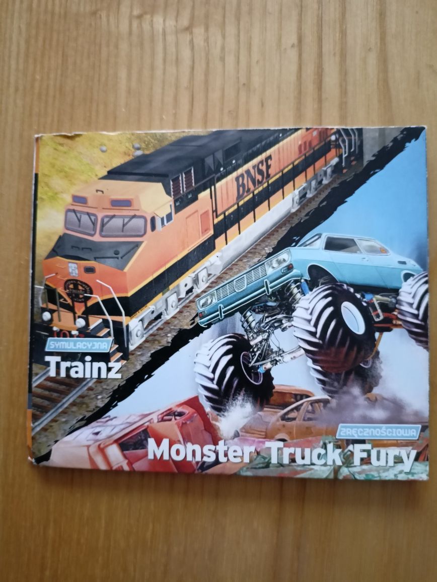 Hotel Giant, Trainz, Monster Truck Fury Gry komputerowe na CD.