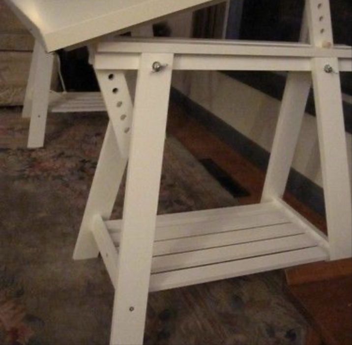 Cavaletes para secretaria - branco