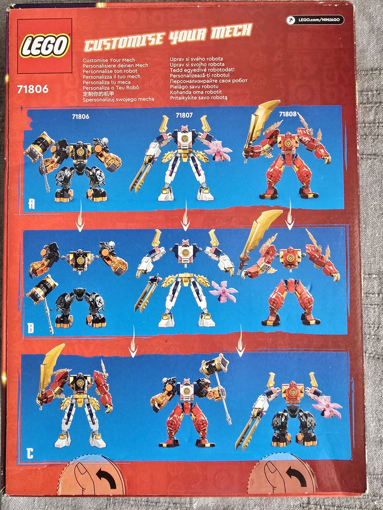 Klocki LEGO 71806 Ninjago - Mech żywiołu ziemi Cole’a Robot