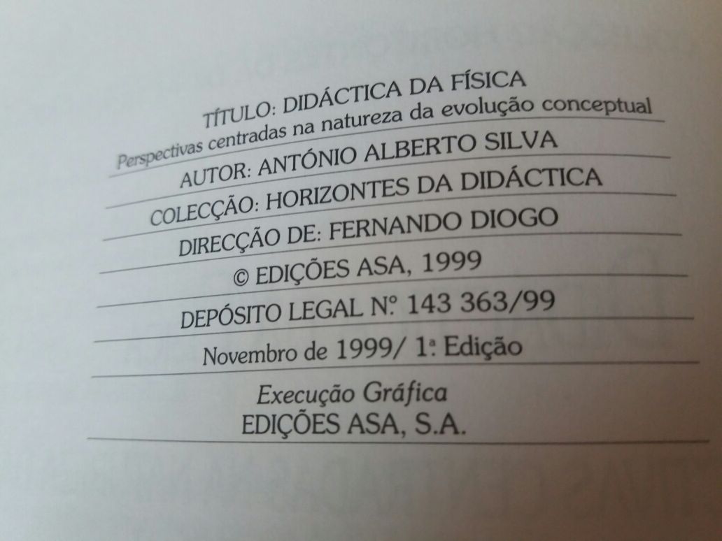 Livro: Didáctica da Física de António Alberto Silva