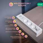 Inteligentna listwa zasilająca z USB NOUS A5 Smart WiFi aplikacja