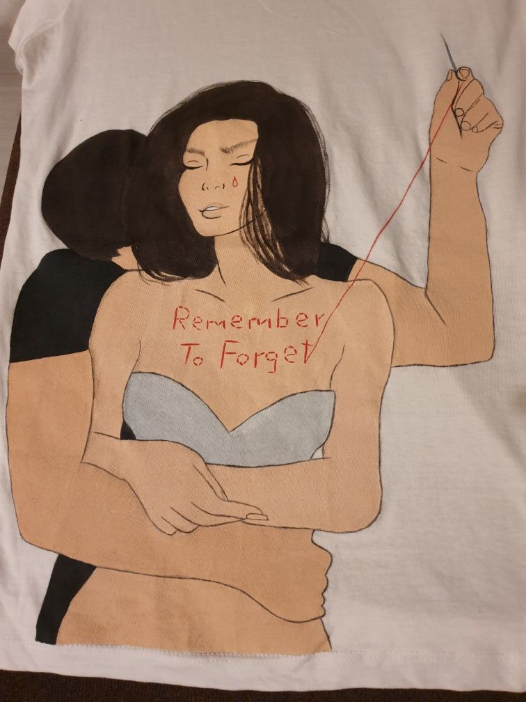 Bluzka t-shirt ręcznie malowane