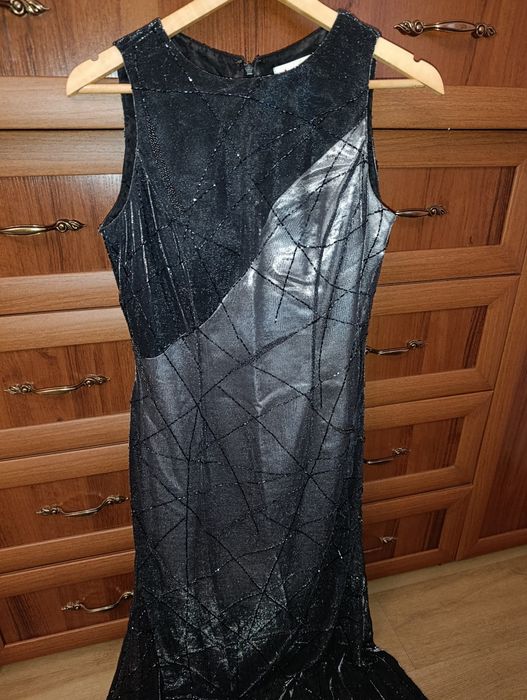 Вечірнє плаття блискуче бісер люрексна нитка