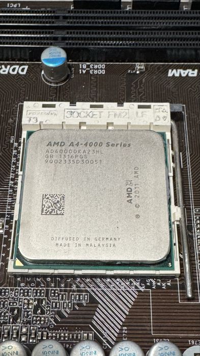 Płyta głowna ASRock FM2A55M-VG3 + AMD A4 4000 wszystko sprawne.