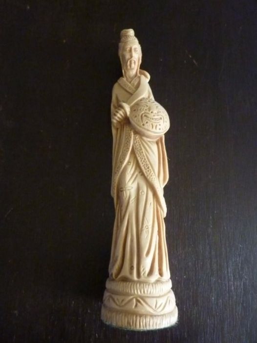 Caixa Leque, Estatueta, Cão de Fo Orientais, A PARTIR DE