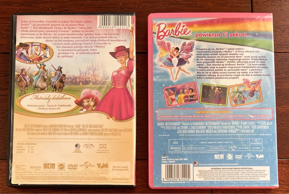 Barbie, bajki, 2 sztuki