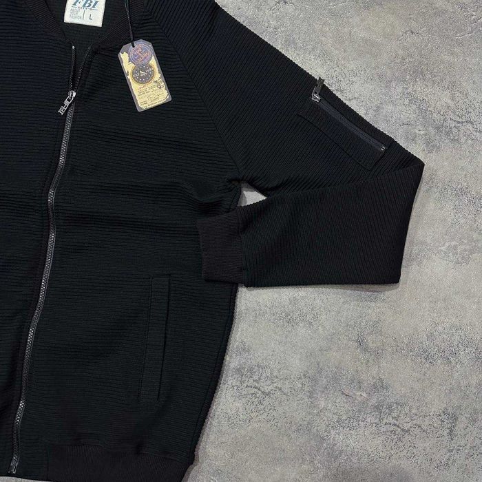 Чоловічий чорний бомбер FBI