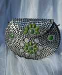 Torebka orientalna boho bohemian kopertówka metalowa retro kwiaty