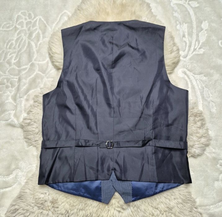 Kamizelka garniturowa XL Granatowa Burton Menswear London Nowa