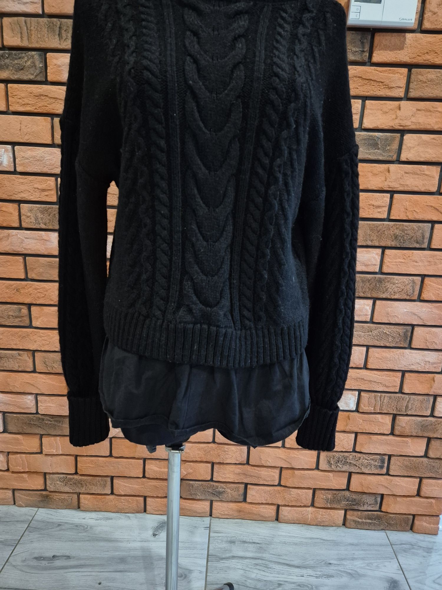 Gruby pleciony sweter