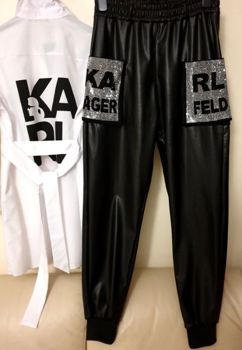 Spodnie Karl Lagerfeld roz M nowe