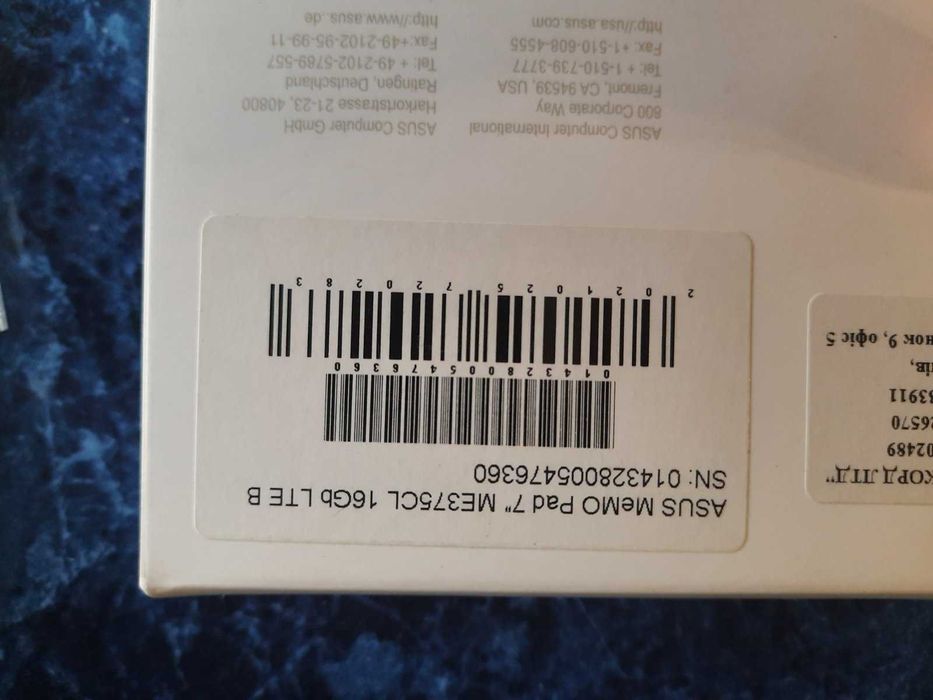 Планшет Asus MeMO Pad 7 ME375CL 16 Gb LTE ORIGINAL