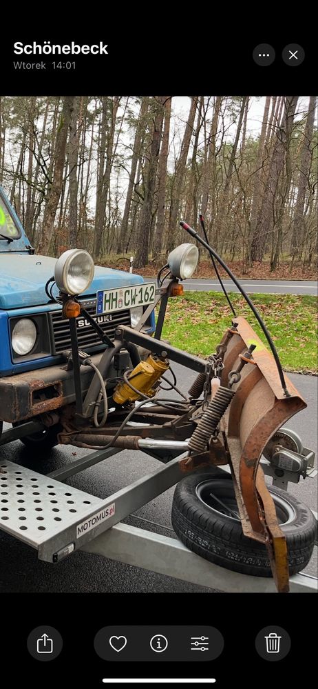 Suzuki samurai plug  do odsniezania  jimny posypywarka