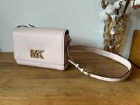 Skórzana torebka Michael Kors MIMI różowa