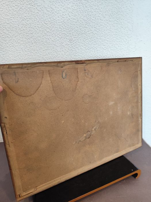 Akwarela Maksymilian Pilcek Bydgoszcz vintage retro prl obraz