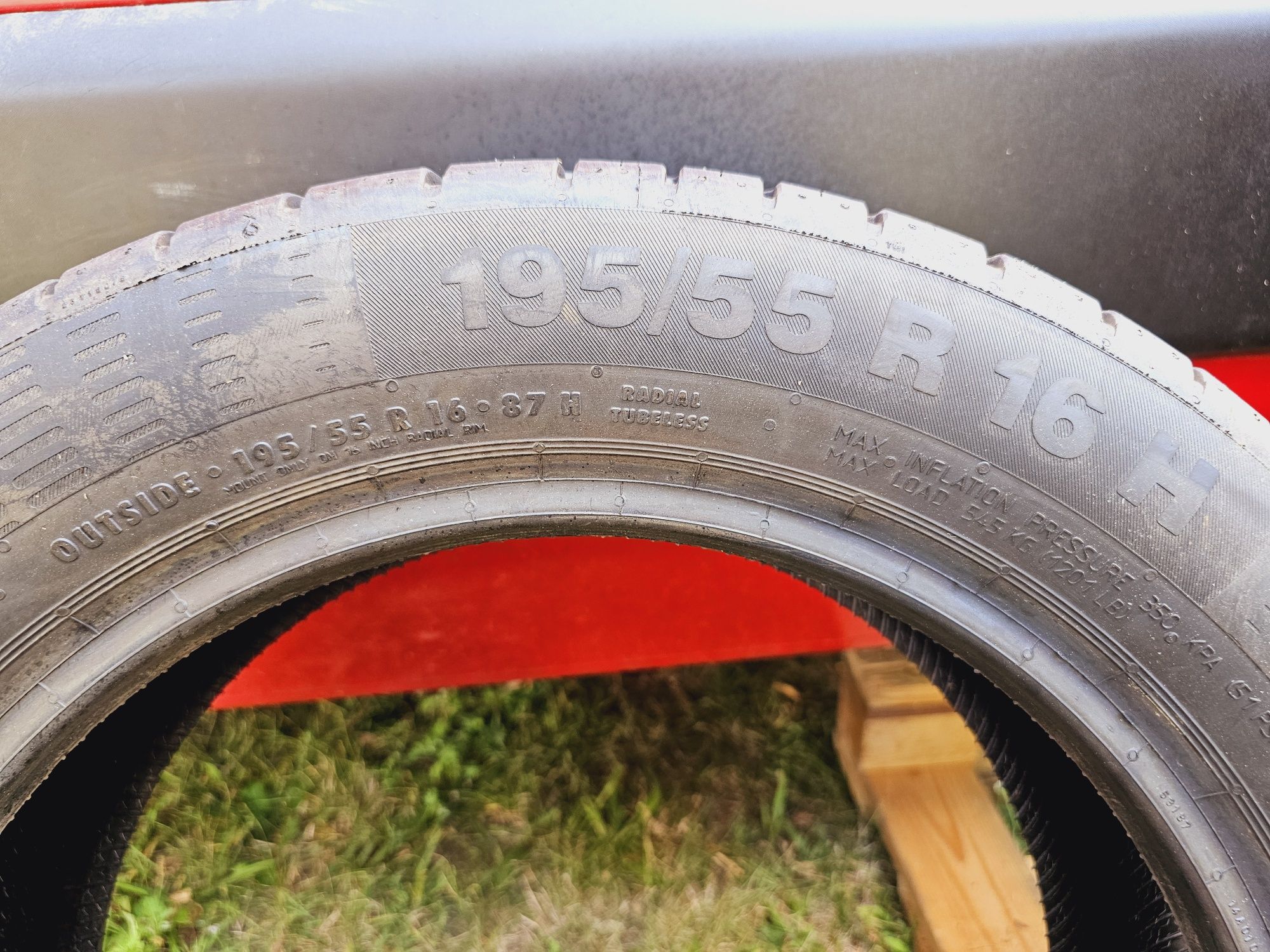 Jak Nowe!!  8mm. 195/55 r16 Continetal ContiEcoContact 5