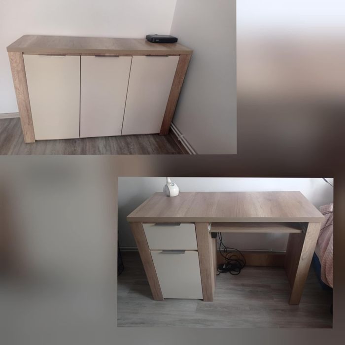 Komoda +biurko Komplet Dobra Jakość