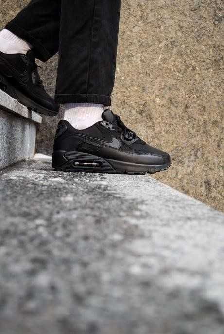 Мужские кроссовки Nike Air Max 90 Black 41-45 найк аир Топ модель