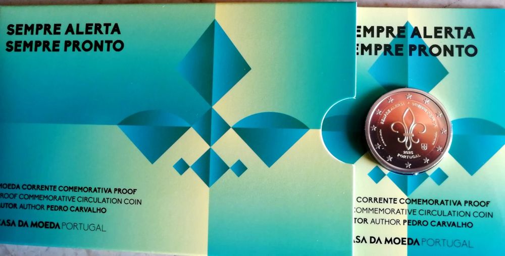 Moeda 2 Euros Proof Sempre Alerta