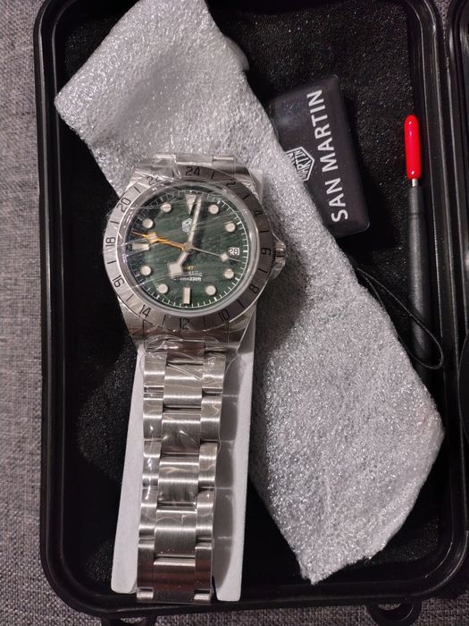 zegarek San Martin SN0054 GMT szafir