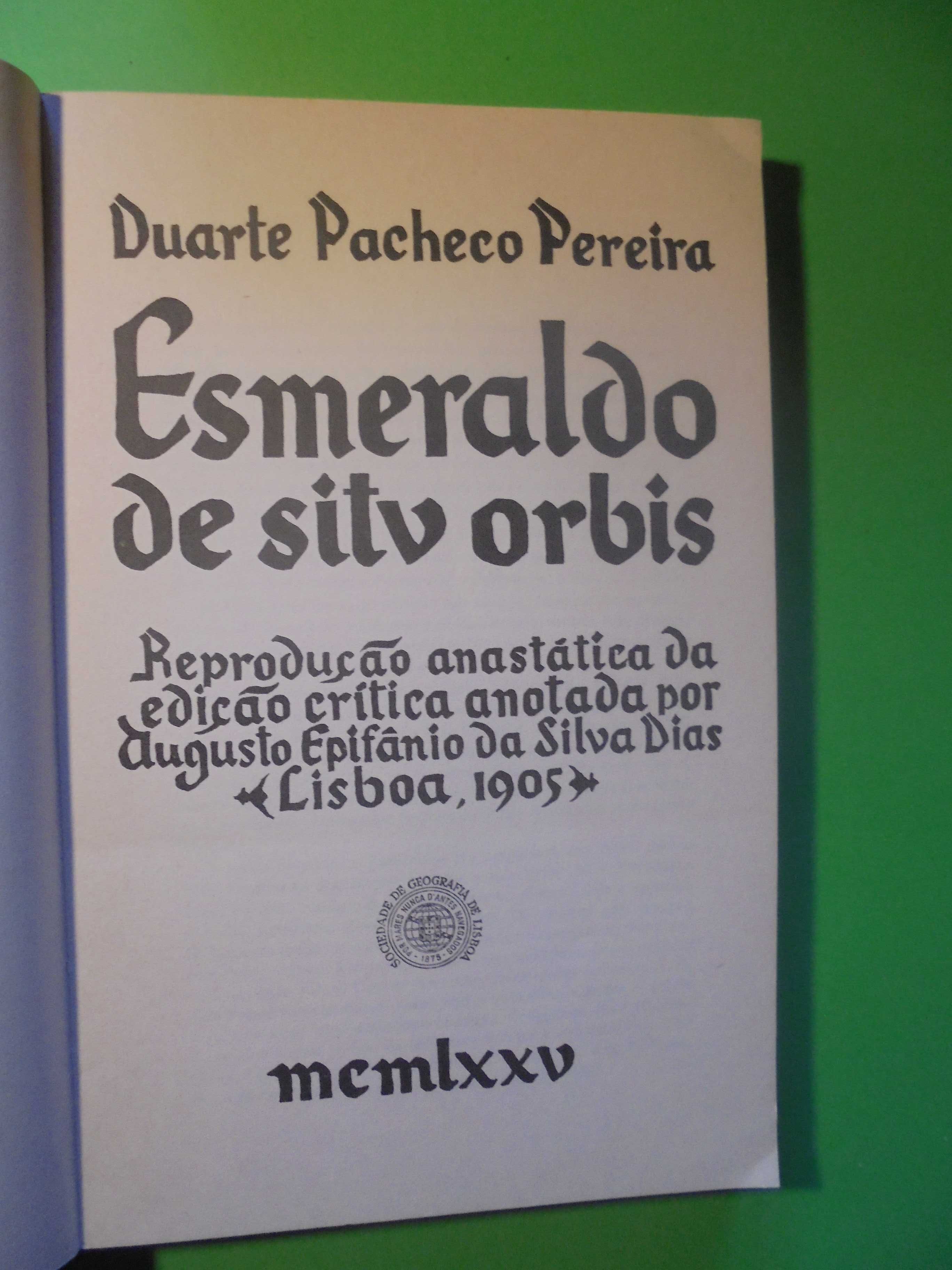 Pereira (Duarte Pacheco);Esmeraldo de Situ Orbis