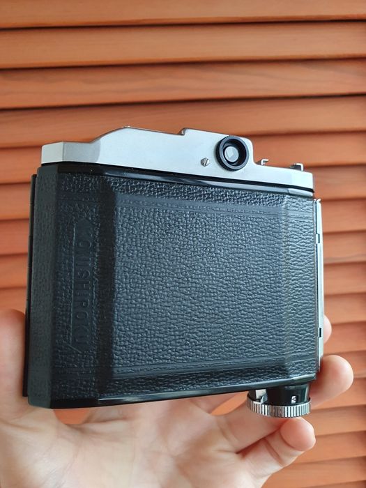 Konica Pearl III + Konishiroku Hexar 75mm f3.5 (boxed)