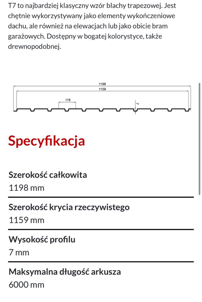 blacha trapezowa t 7 podbitka dachowa elewacja złoty dąb orzech