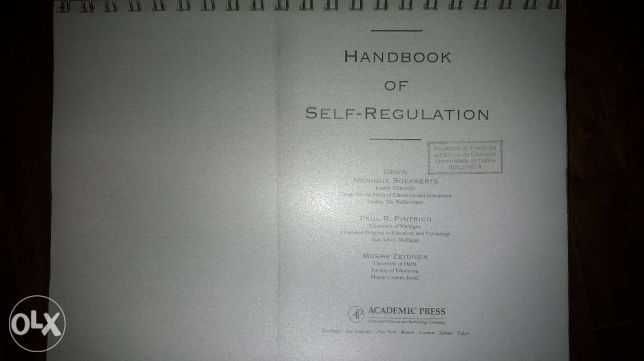 Handbook of Self-Regulation