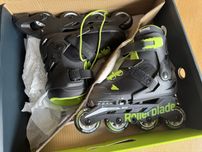 Rollerblade Microblade rolki czarno zielone 33-36,5