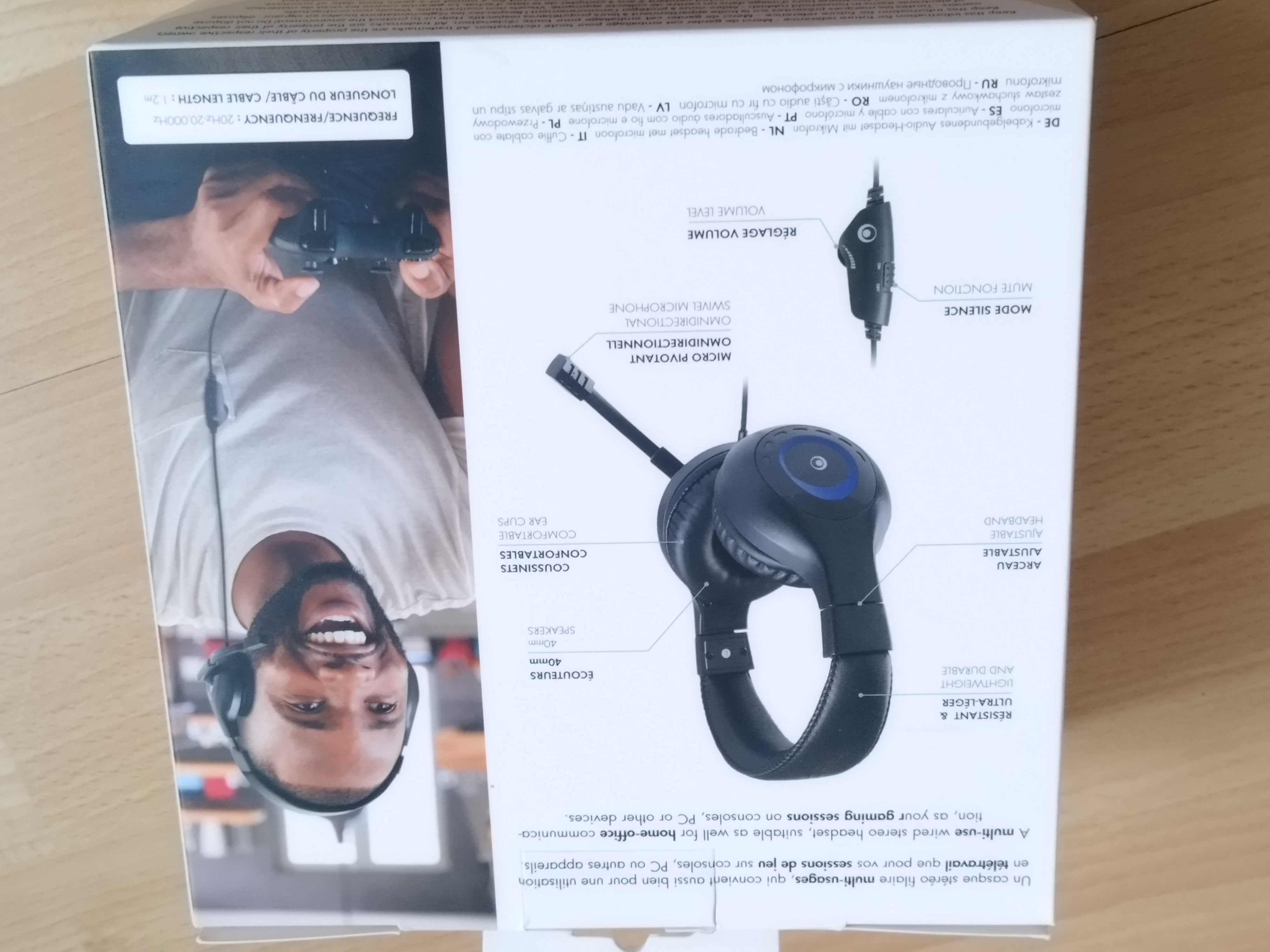 Słuchawki z mikrofonem do konsoli BigBen V1