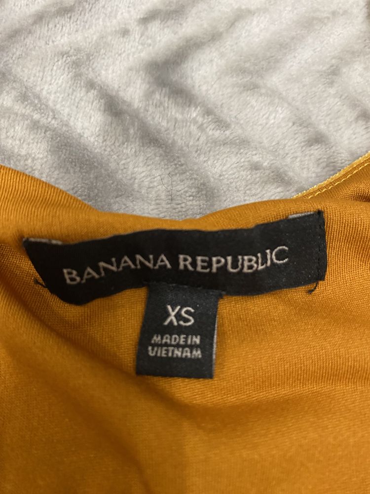 Top welur złoty banana republic