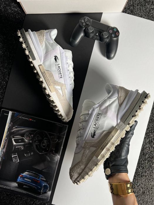 Чоловічі кросівки лакоста Lacoste Elite Active PRM White Beige [41-45]