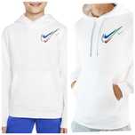 Детская белая толстовка худи Nike