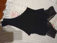 Body preto rendado