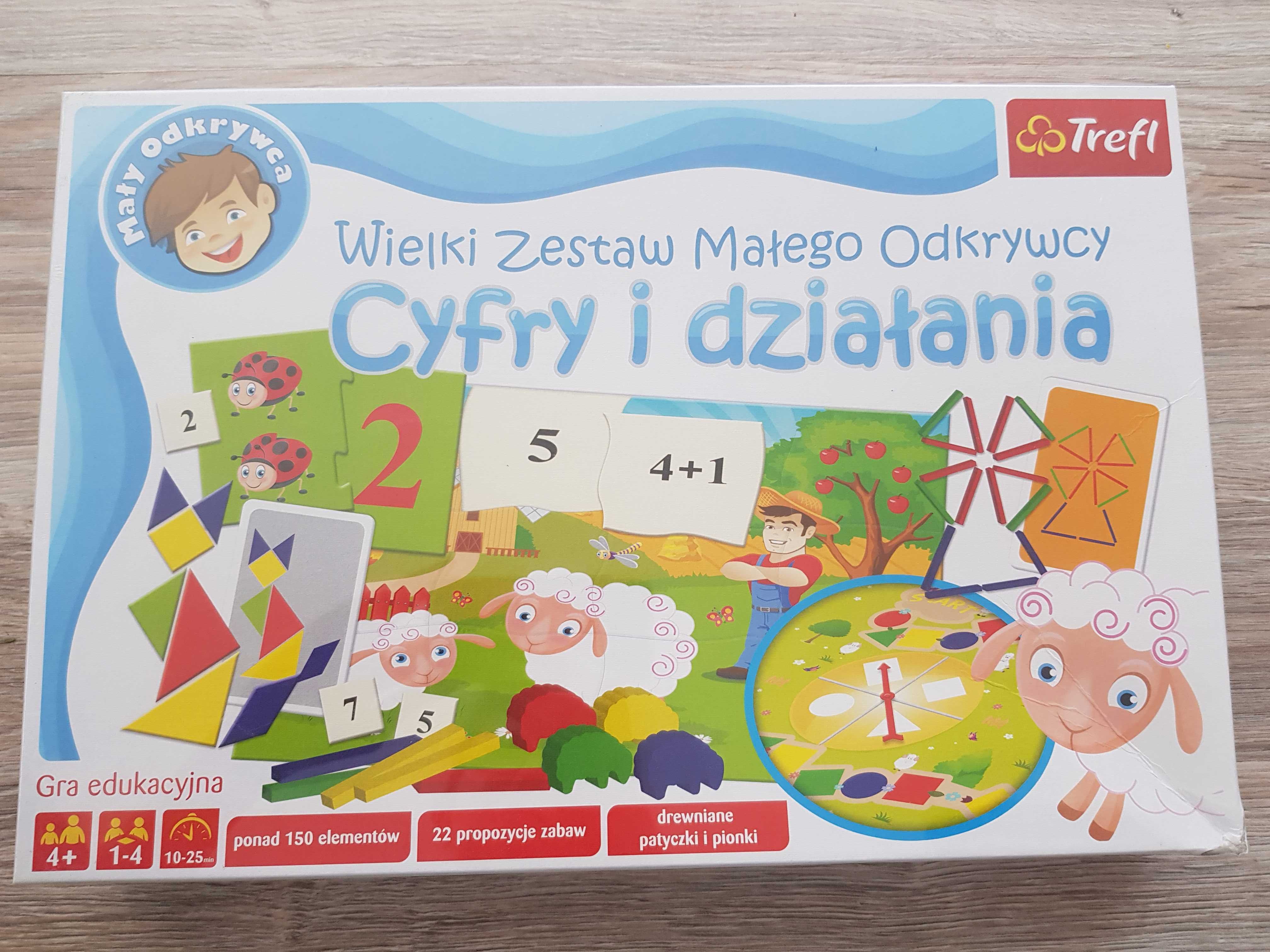 Cyfry i działania Nowy Zestaw Małego Odkrywcy Trefl 4 6 lat