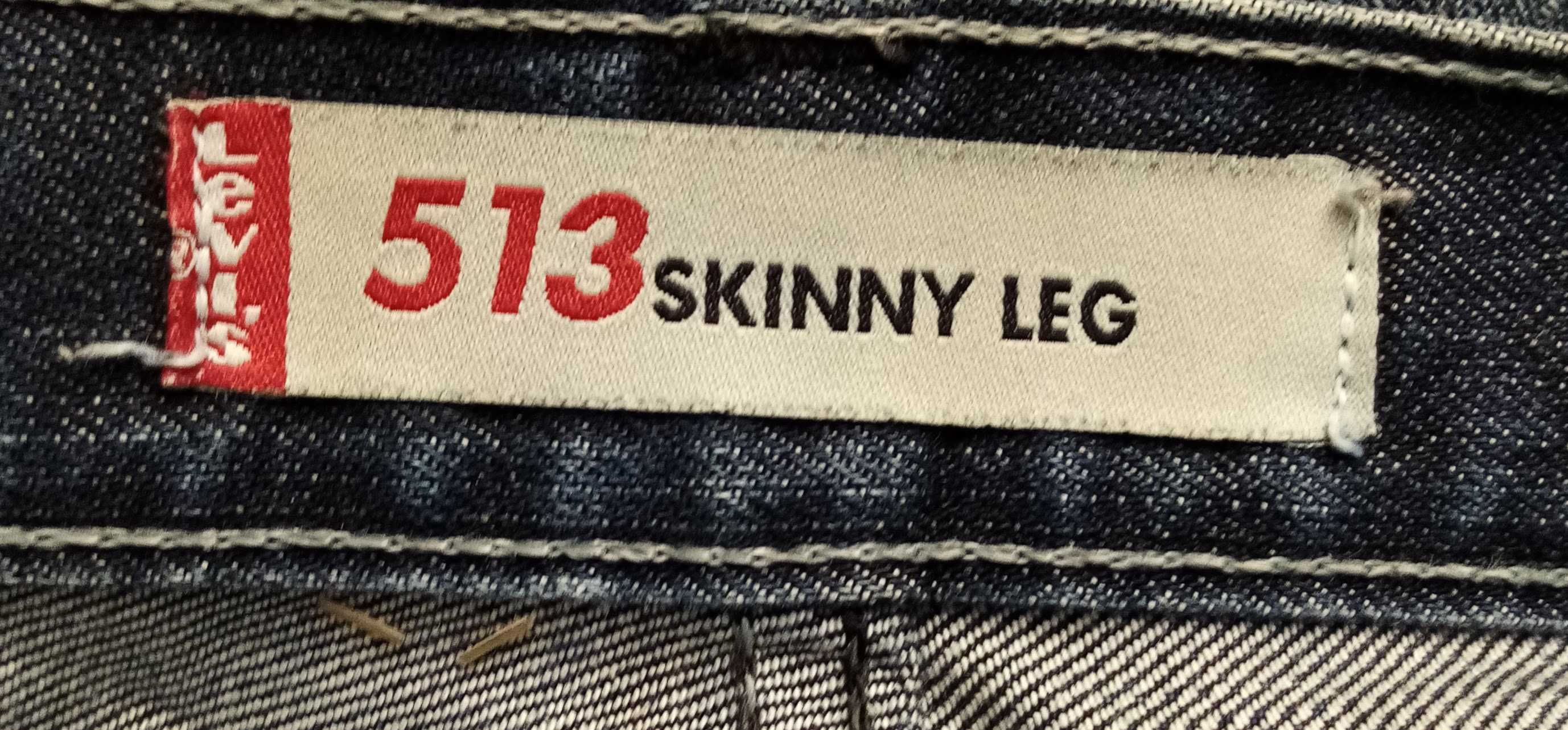 R)LEVI'S 513 SKINNY męskie spodnie jeansowe Roz.32/32