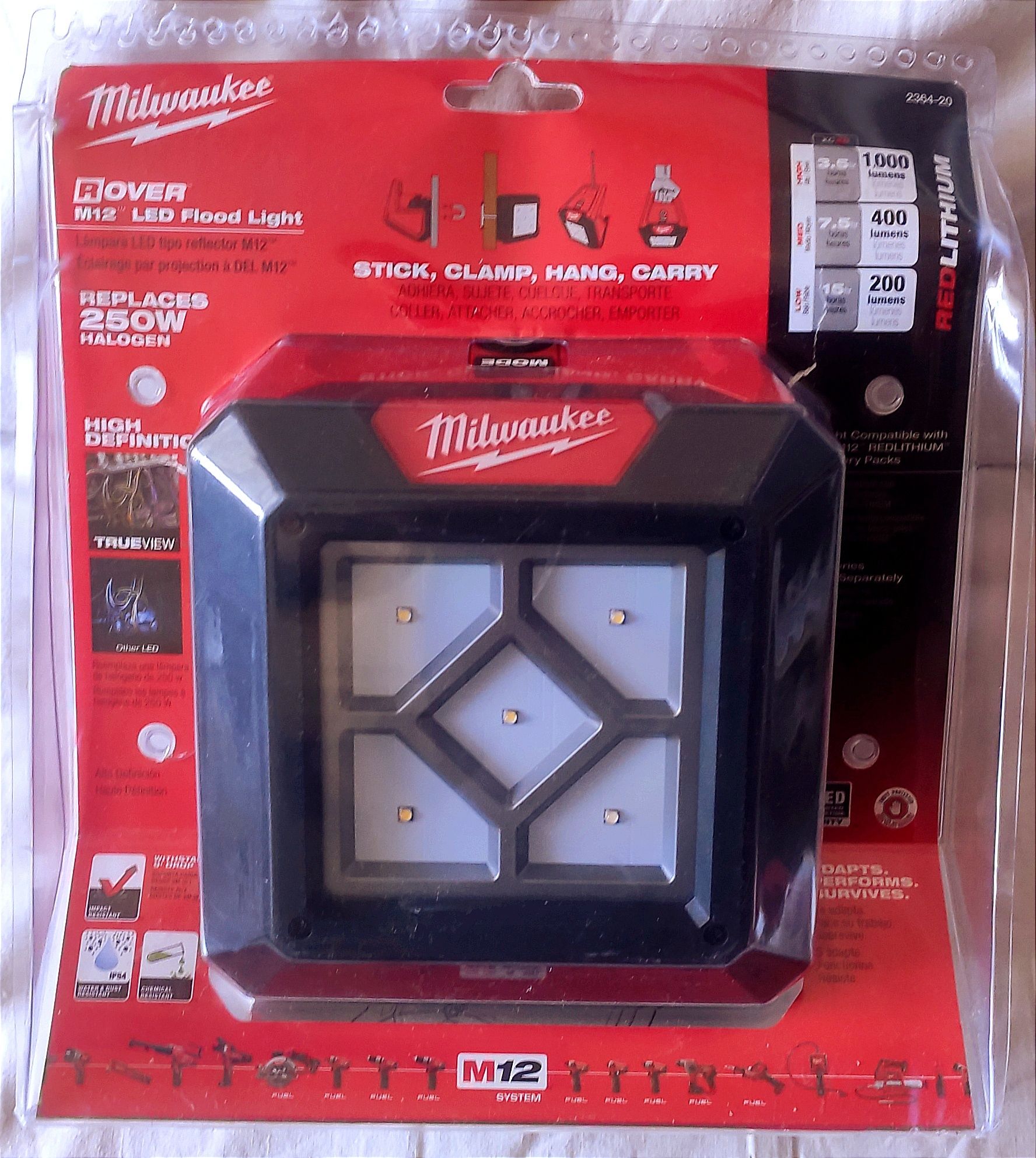 Ліхтар Milwaukee M12 ROVER Mounting Flood Light (2364-20) 1000 люмен