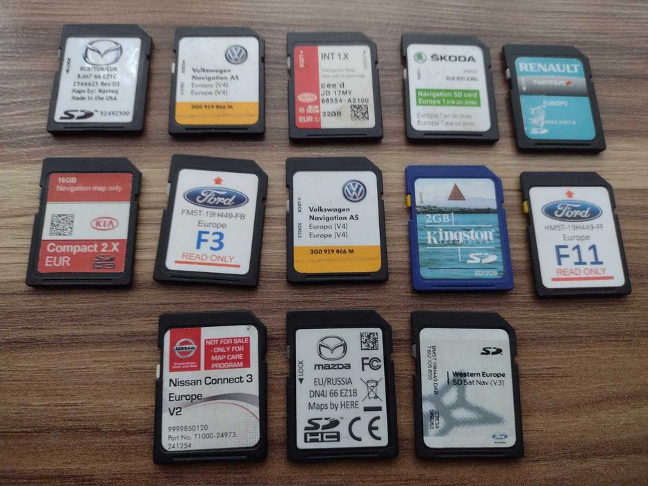 Nawigacja karta SD VW Europa V4 inne...