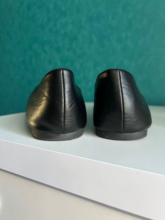 Балетки жіночі чорні 42 розмір еко шкіра