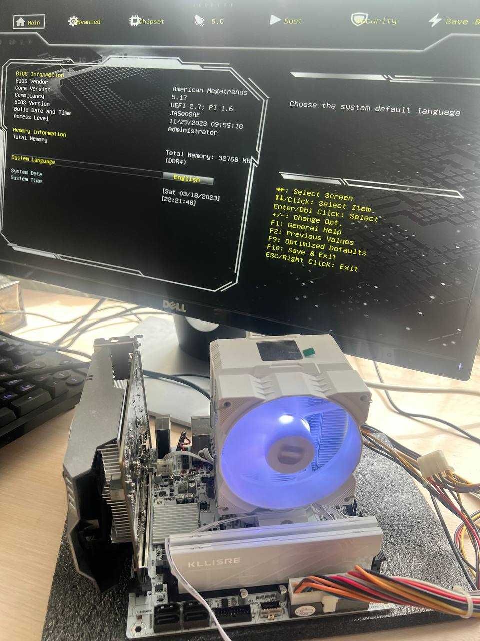 Игровой комплект Ryzen 5600 + B550i + 32 GB + Башня