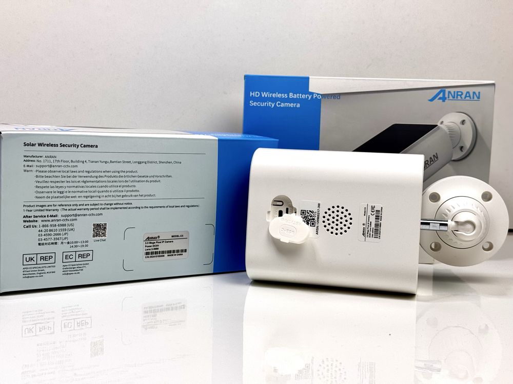 Бездротова Вулична Wi-Fi IP камера ANRAN C3 2K 3/5MP сонячною панеллю