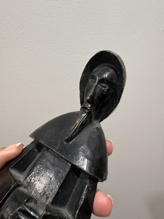 Estatueta em madeira - São Francisco de Paula